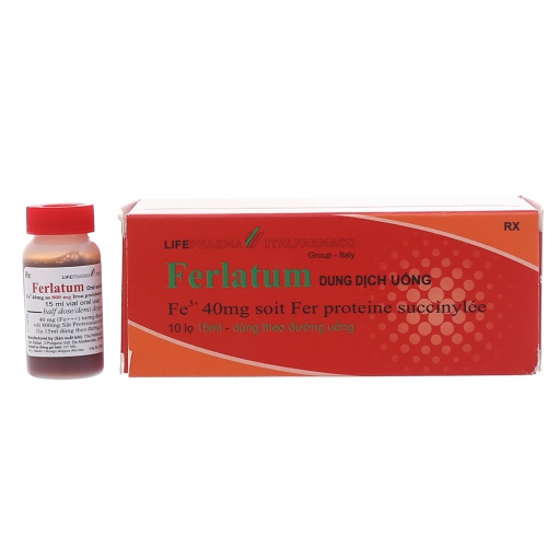 Ferlatum Italfarmaco - Dung dịch uống điều trị thiếu máu do thiếu sắt