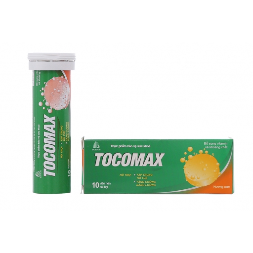 Tocomax hương Cam - Viên sủi bổ sung vitamin tổng hợp 