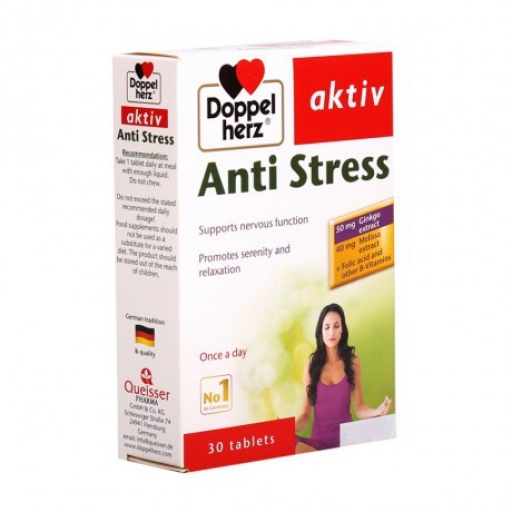 Thực phẩm chức năng bổ não Doppelherz Aktiv Anti Stress