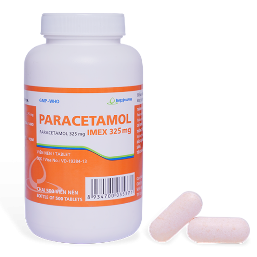 Paracetamol Imex 325mg - Thuốc giảm đau, hạ sốt 