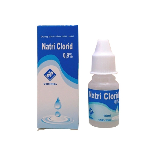 Natri Clorid 0,9% VIDIPHA - Dung dịch nhỏ mắt, mũi 