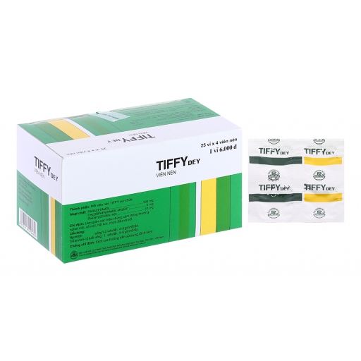  Tiffy Thai Nakorn Patana - Thuốc hỗ trợ giảm triệu chứng cảm thông thường