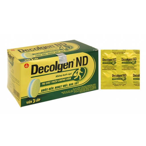 Decolgen ND - Thuốc trị các triệu chứng cảm cúm, cảm lạnh