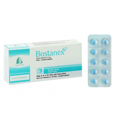 Bostanex 5mg Boston - Thuốc điều trị viêm mũi dị ứng, mày đay