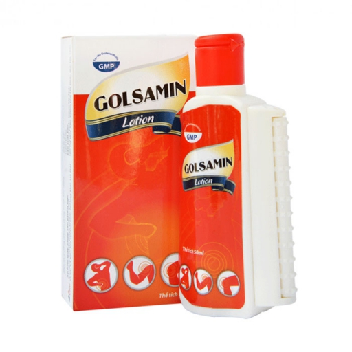 Golsamin Lotion - Dầu xoa bóp giảm triệu chứng đau và viếp khớp