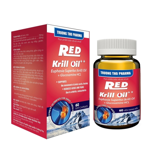 Thực phẩm bảo vệ sức khỏe RED Krill Oil ++ (Hộp 60 viên)