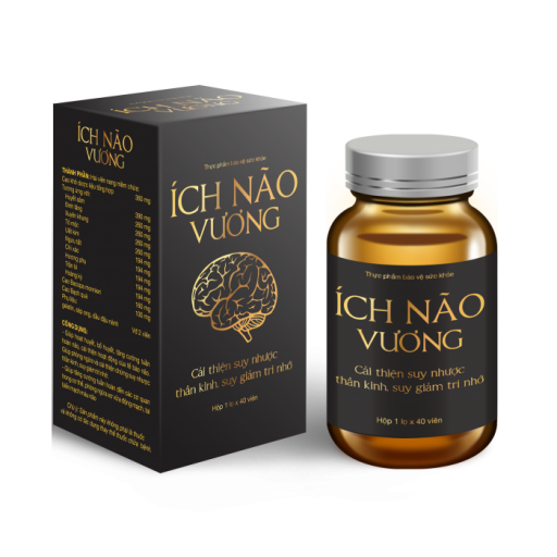 Thực phẩm bảo vệ sức khỏe Ích Não Vương (Lọ 40 viên)